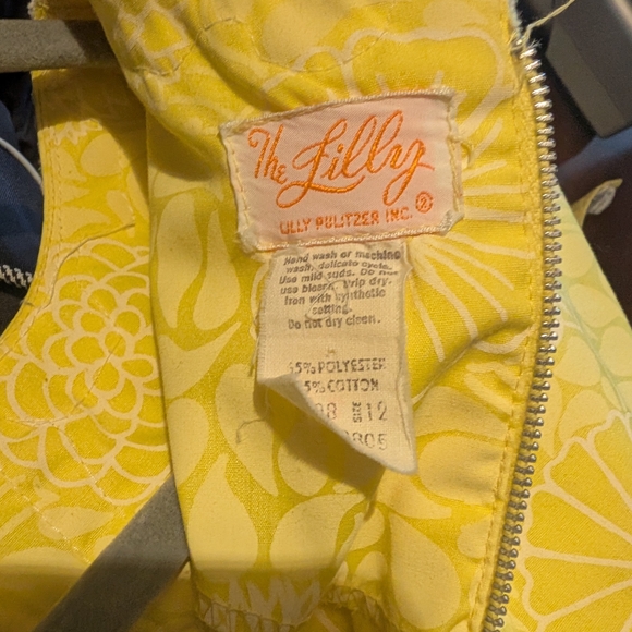 Lilly Pulitzer Yellow Floral Midi Dress - Picture 5 of 5